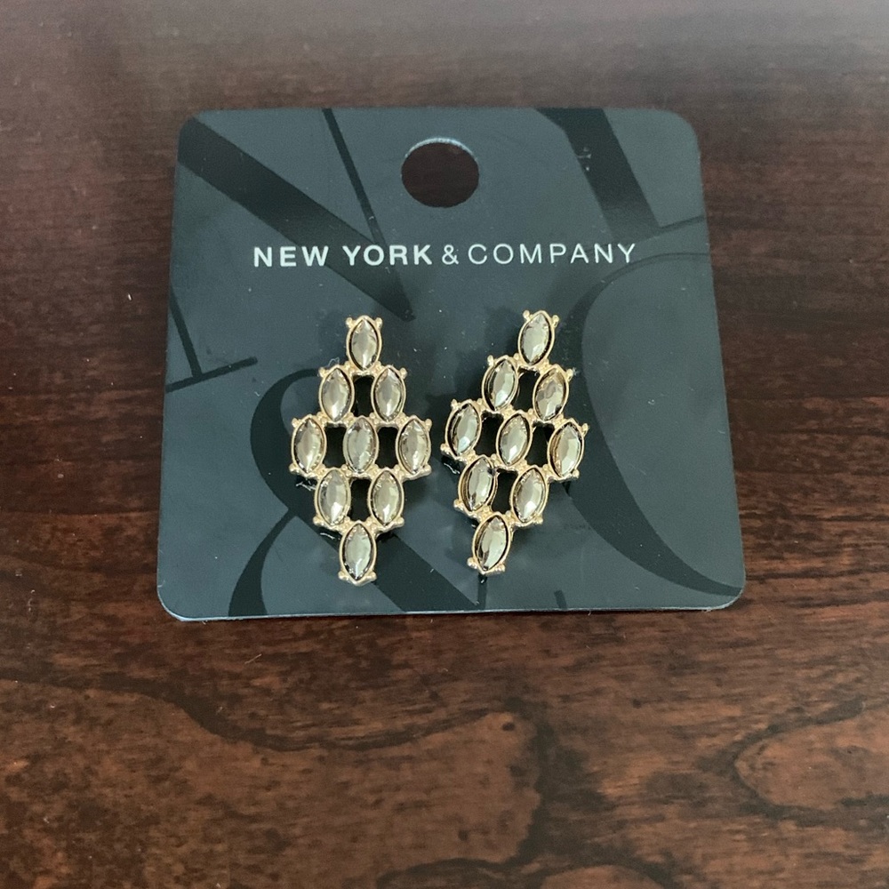 Large jeweled earrings